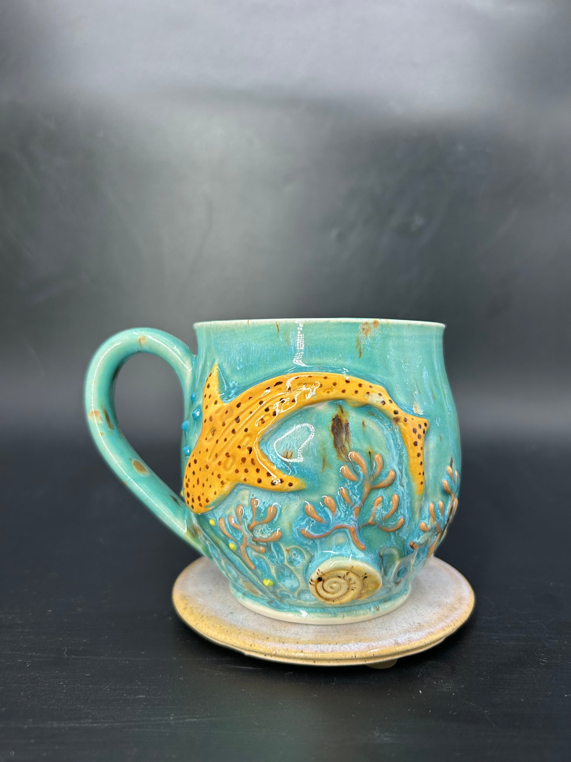MEDIUM leopard shark mug 3