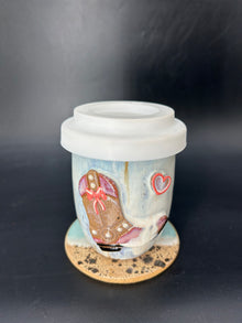 DISCOUNTED - country cowgirl boot keep cup 1