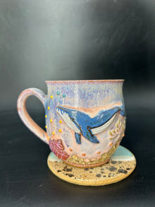 IMPERFECT- MEDIUM whale mug 5 - NOT SUITABLE FOR DRINKING
