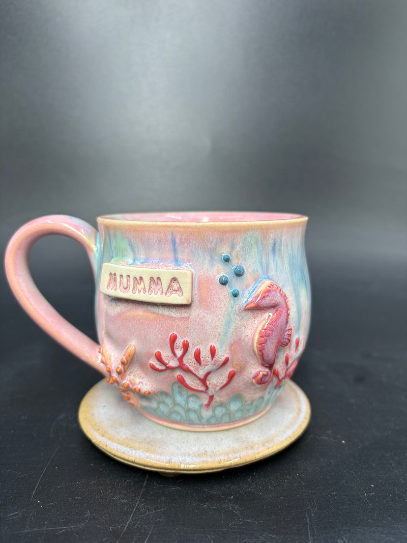 MEDIUM seahorse mug - MUMMA
