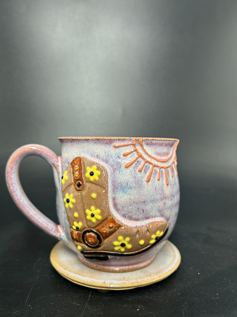 PRE ORDER - PRE ORDER cowgirl boot mug 3